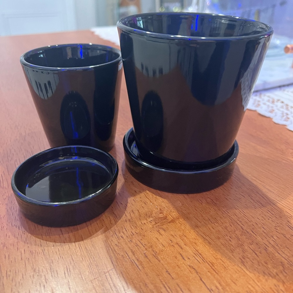 🌺PLANT POTS. FLOWER OR SUCCULENT POTS SET OF 2🌺🌸 - Picture 5 of 7